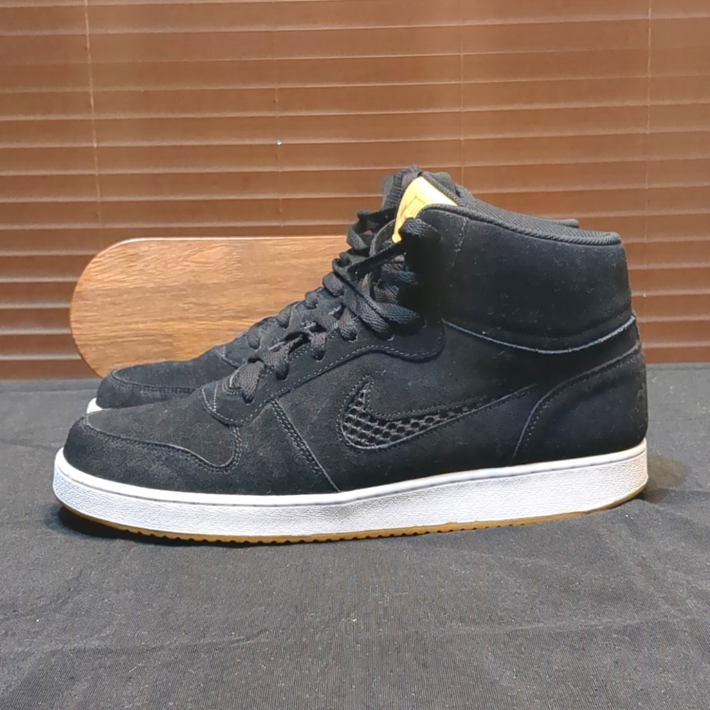 Nike Ebernon Mid Premium Black/White/Gum Shoes